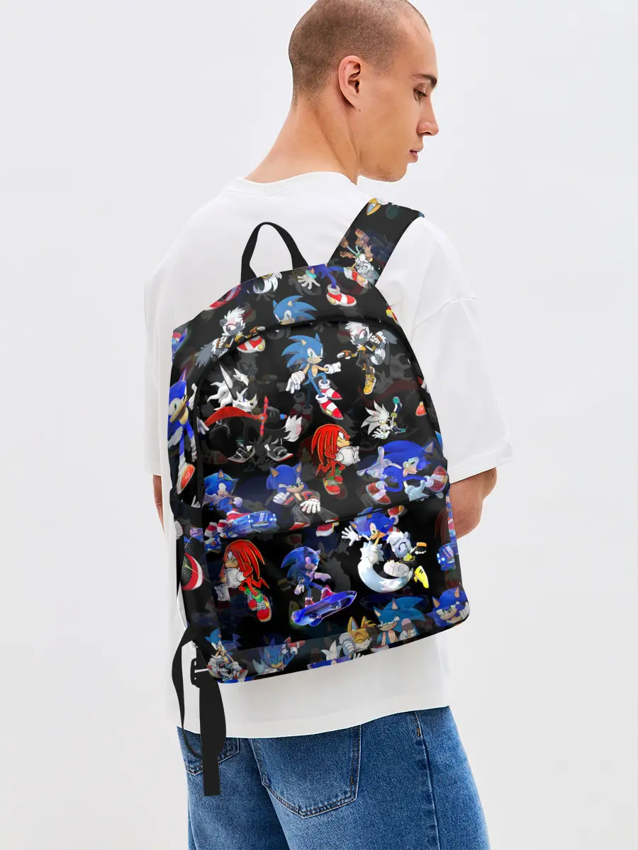 Рюкзак джинсовый / Sonic паттерн