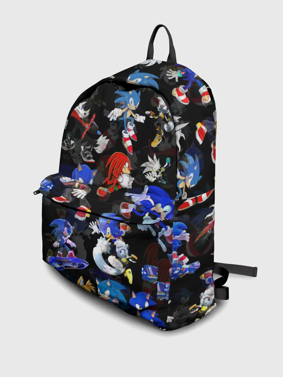 Рюкзак джинсовый / Sonic паттерн