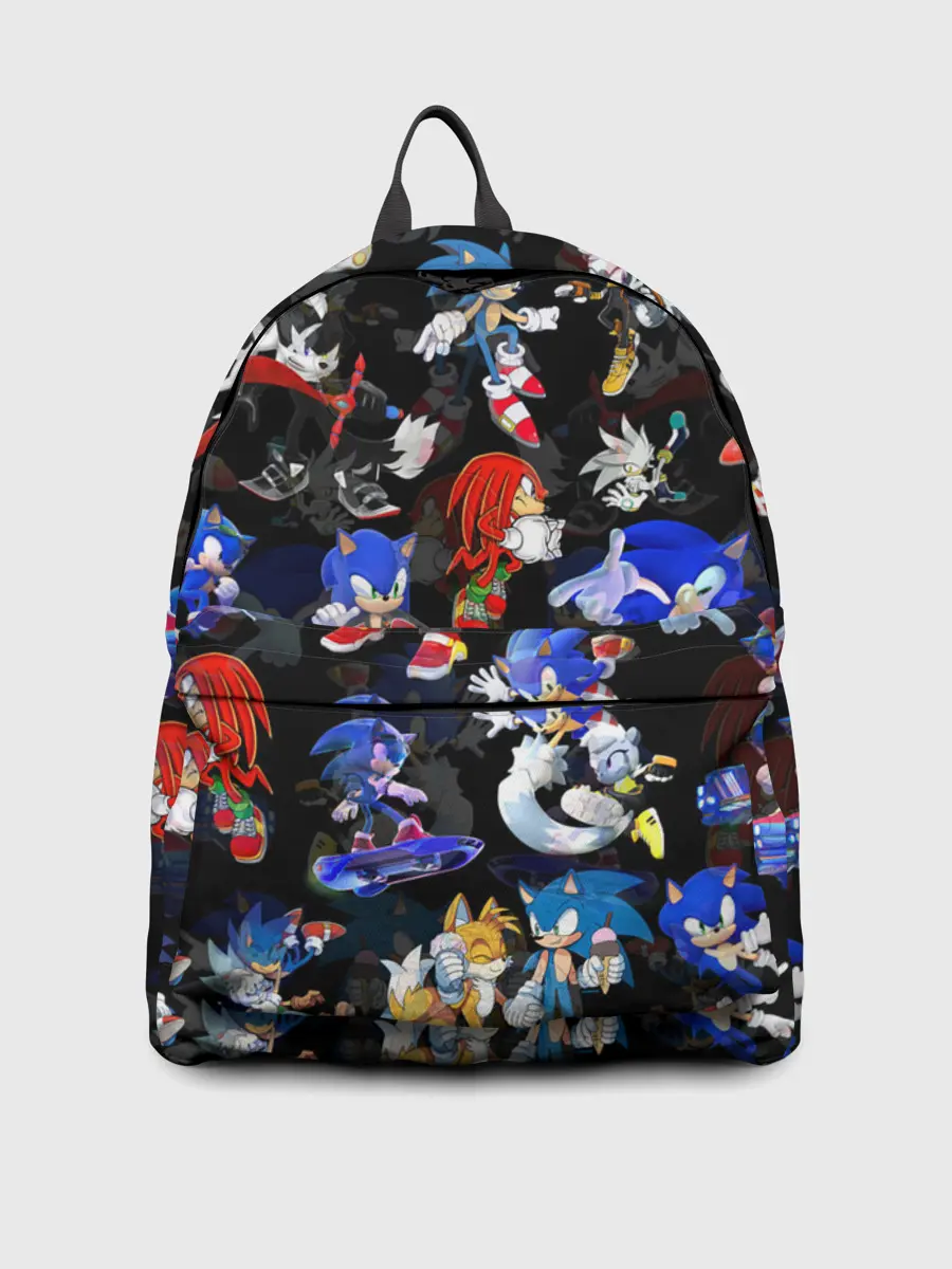 Рюкзак джинсовый / Sonic паттерн
