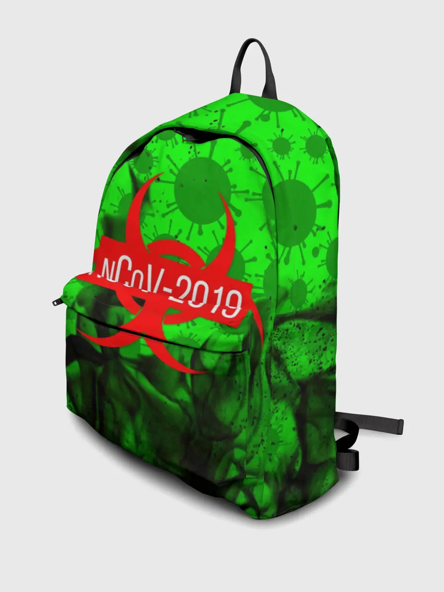 Рюкзак джинсовый / КОРОНАВИРУС