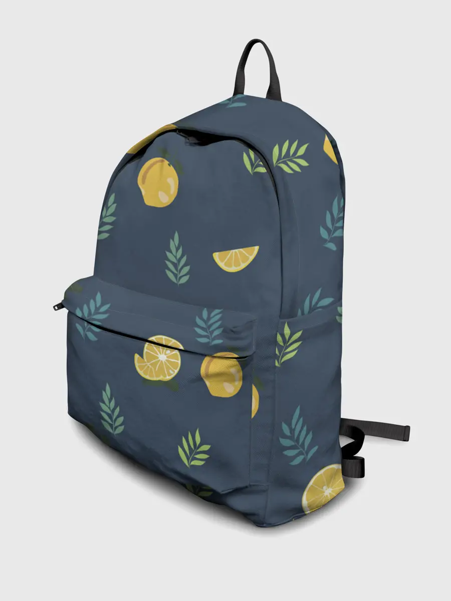 Рюкзак джинсовый / Лимонный узор