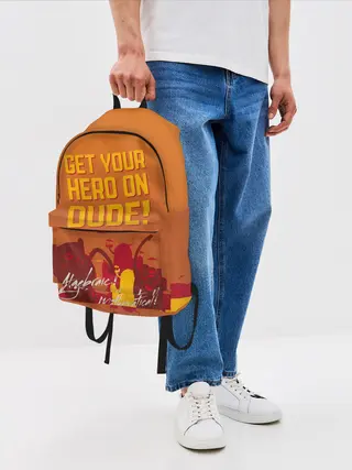 Рюкзак джинсовый / Get your hero on DUDE