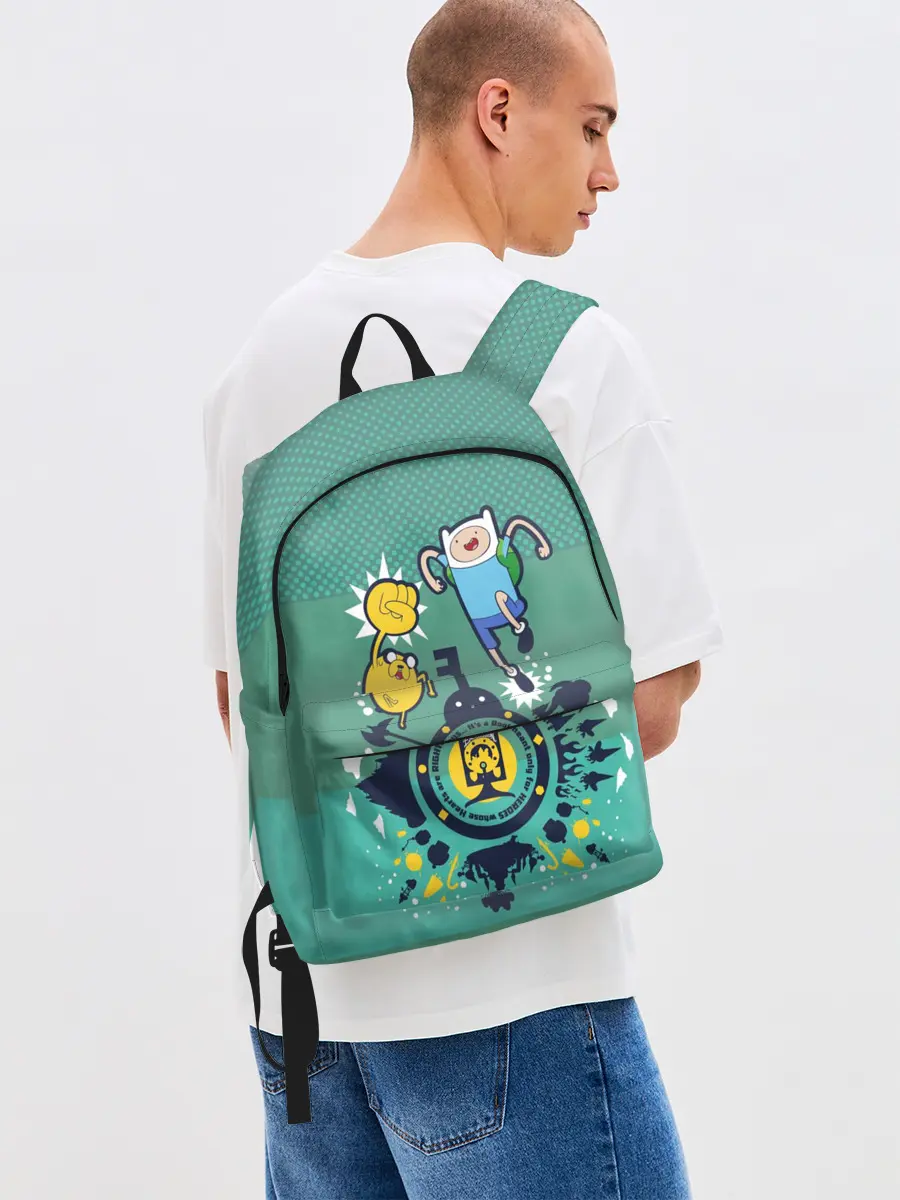 Рюкзак джинсовый / Финн и Джейк