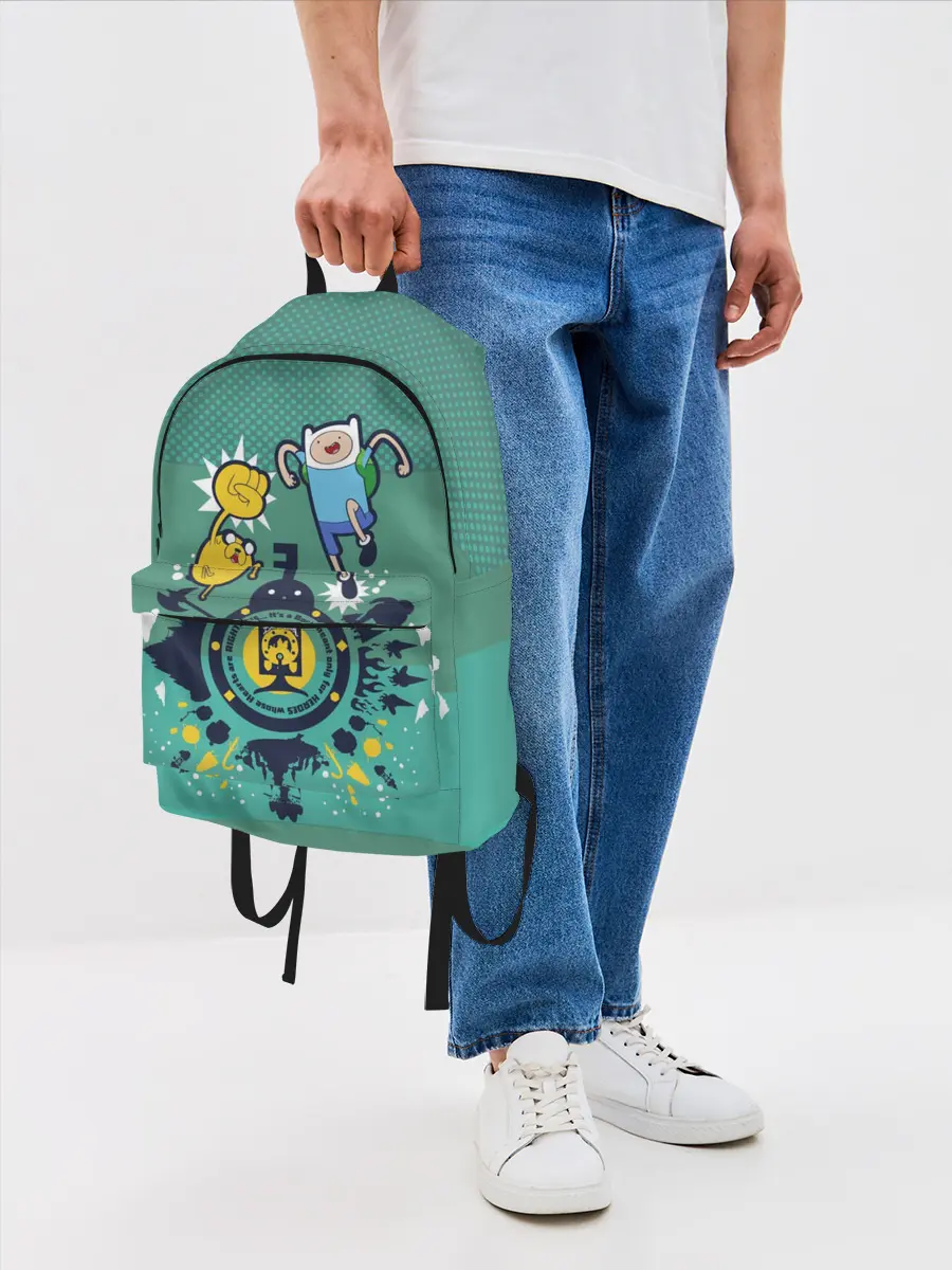 Рюкзак джинсовый / Финн и Джейк