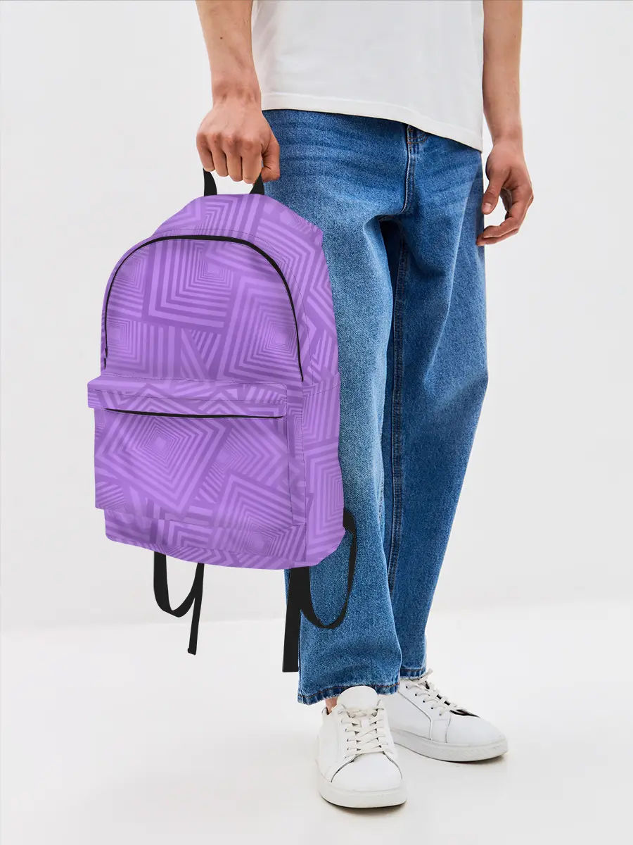 Рюкзак джинсовый / Квадраты в квадратах