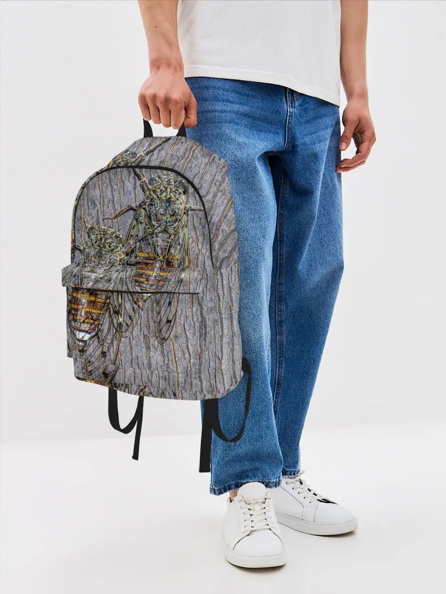 Рюкзак джинсовый / Цикады
