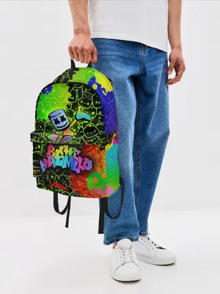 Рюкзак джинсовый / Marshmello