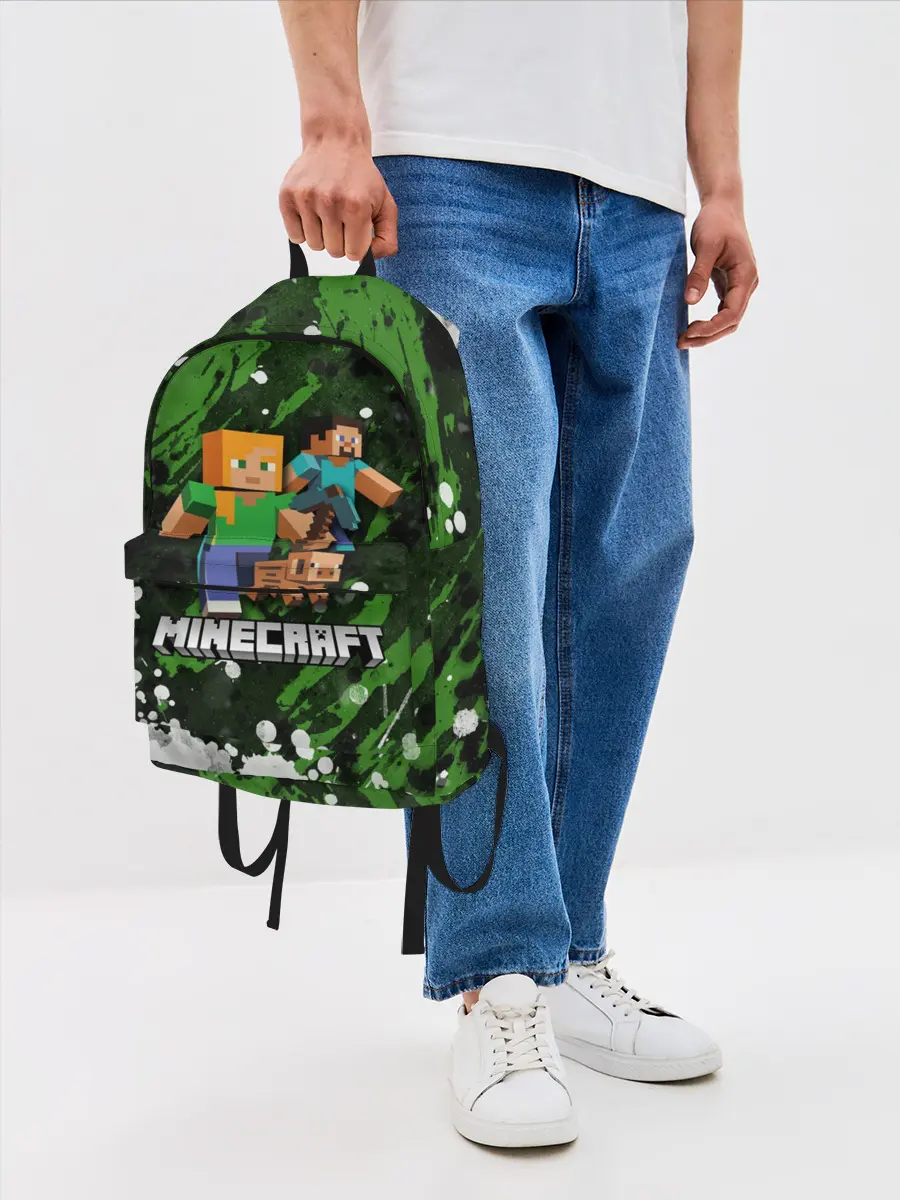 Рюкзак джинсовый / Minecraft / Майнкрафт