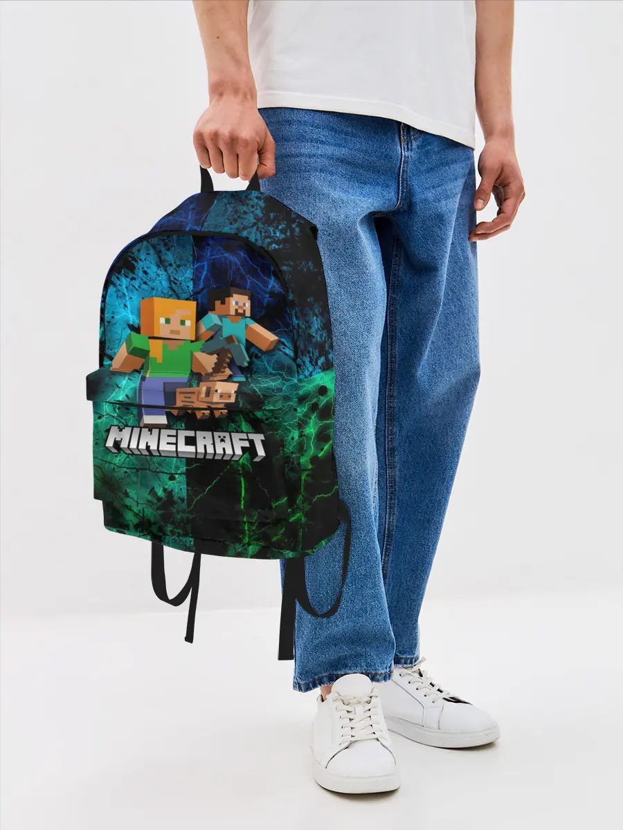 Рюкзак джинсовый / Minecraft / Майнкрафт