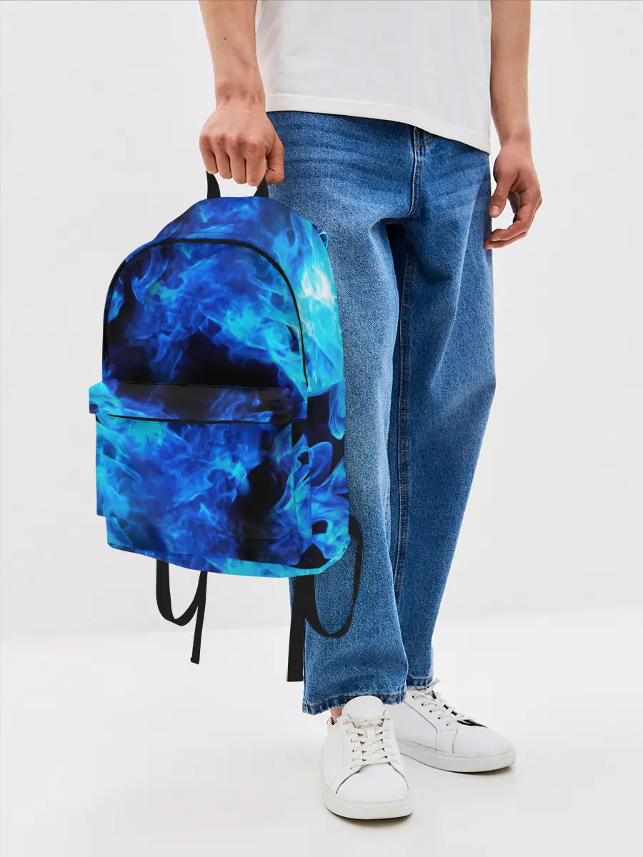 Рюкзак джинсовый / СИНИЙ ОГОНЬ | BLUE FIRE