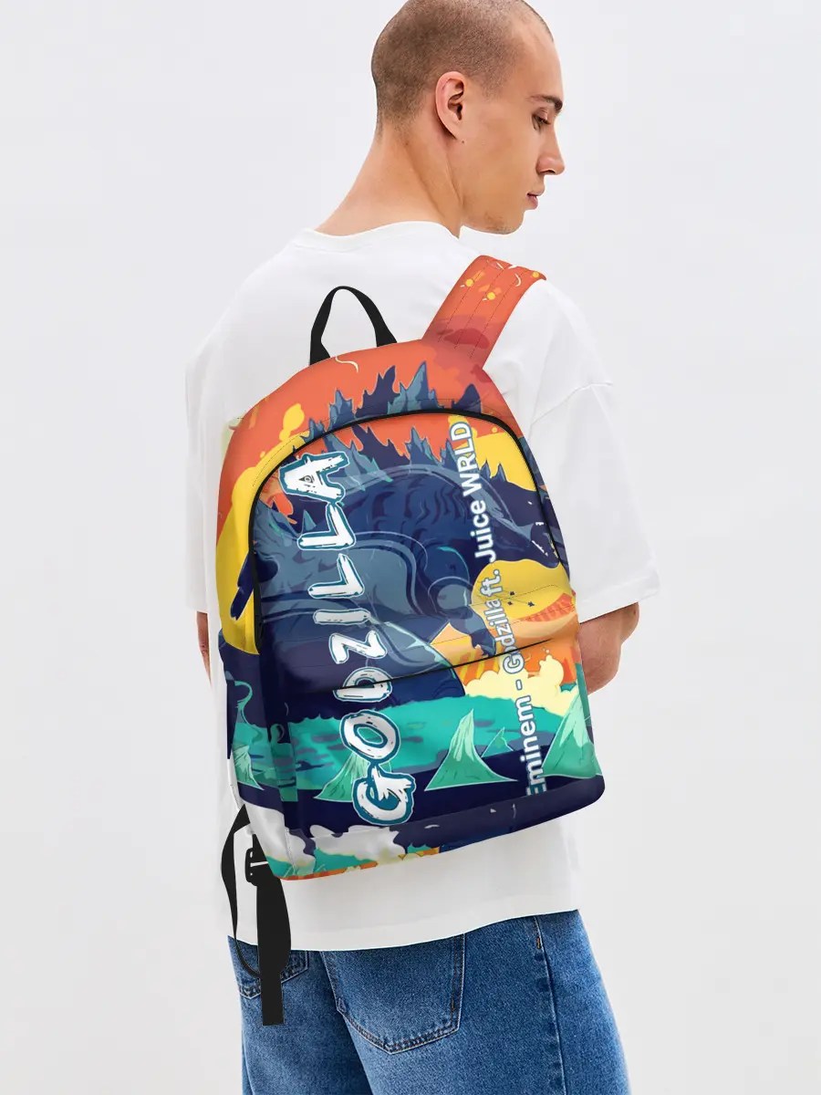 Рюкзак джинсовый / Eminem и Juice WRLD