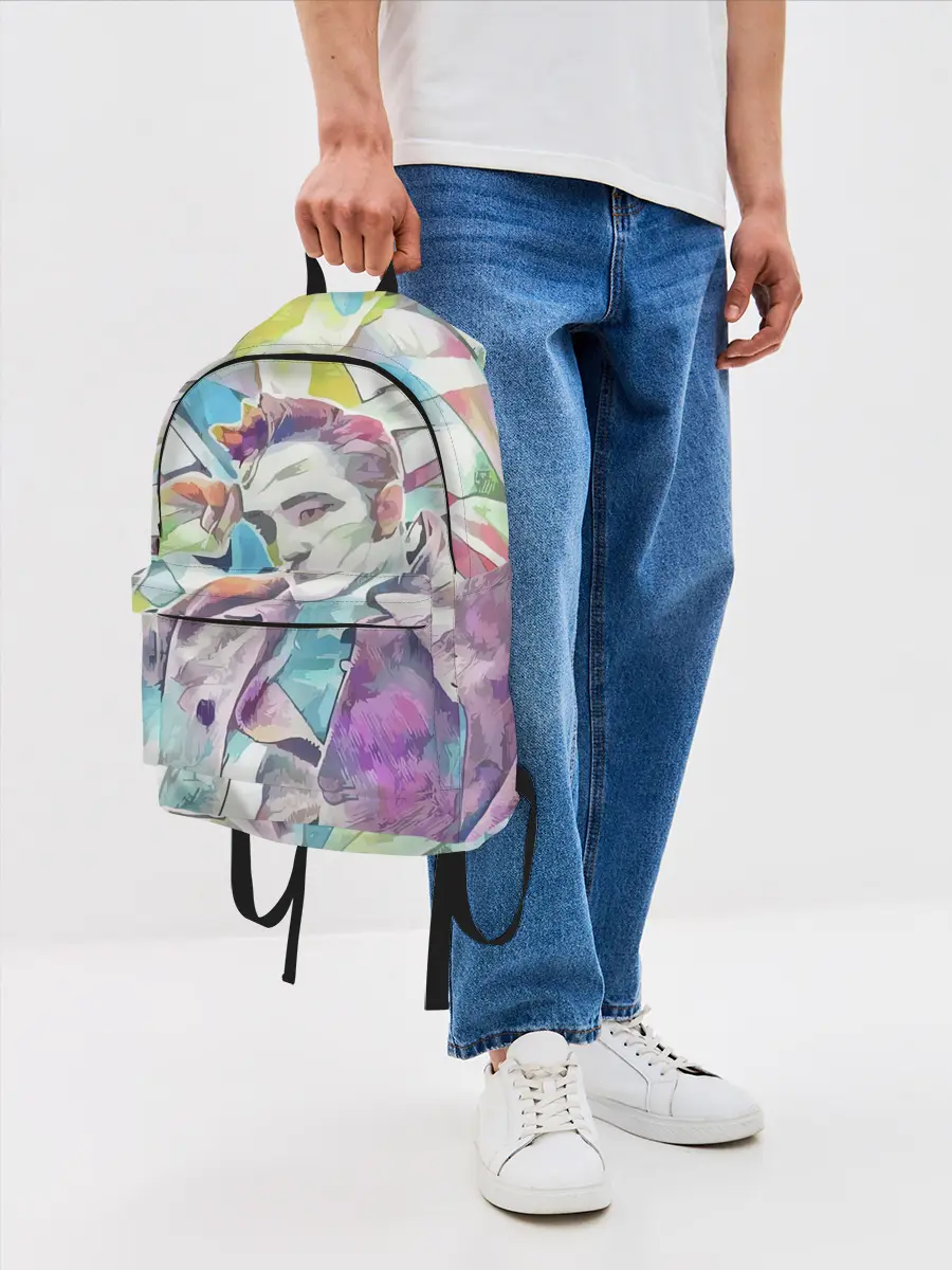 Рюкзак джинсовый / РОБЕРТ ПАТТИНСОН