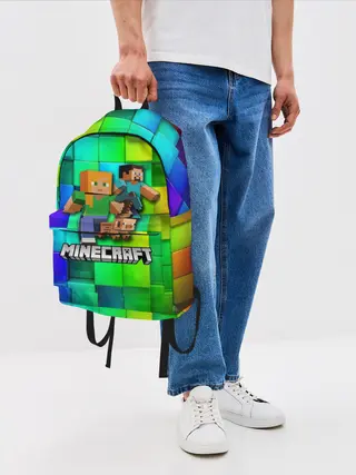 Рюкзак джинсовый / Minecraft / Майнкрафт