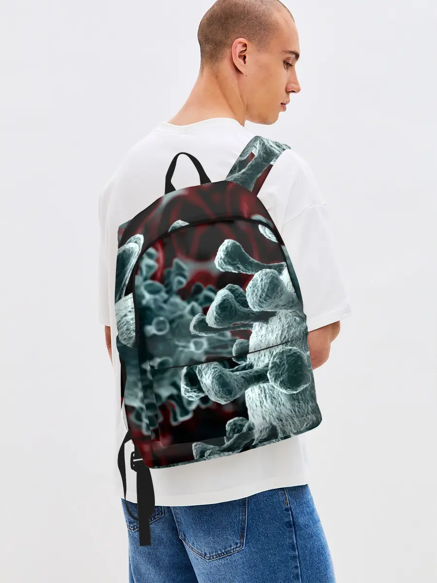 Рюкзак джинсовый / Коронавирус