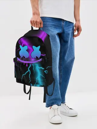 Рюкзак джинсовый / Marshmello