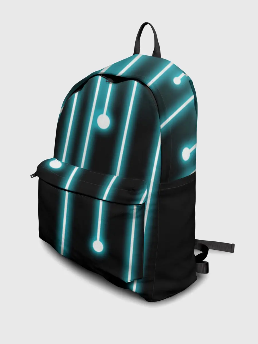 Рюкзак джинсовый / Неон