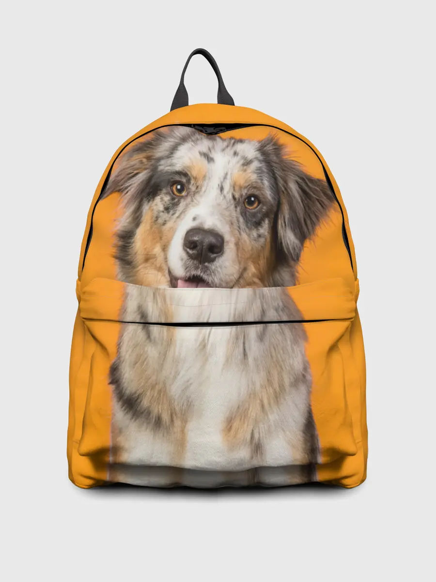 Рюкзак джинсовый / Австралийская овчарка