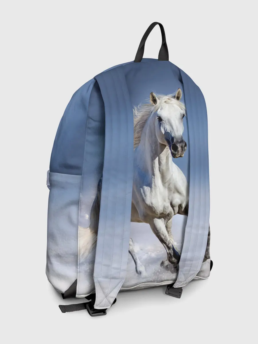 Рюкзак джинсовый / Белая лошадь