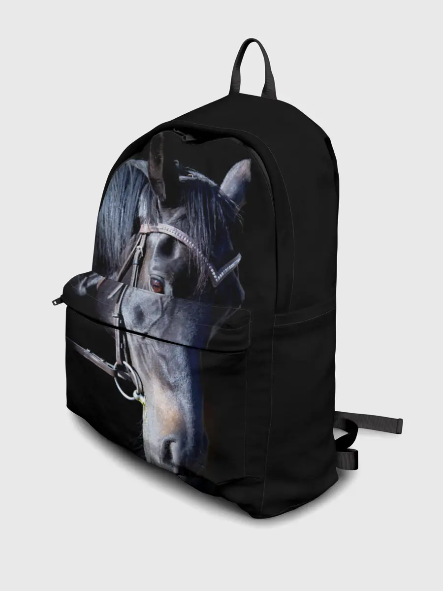 Рюкзак джинсовый / Конь вороной