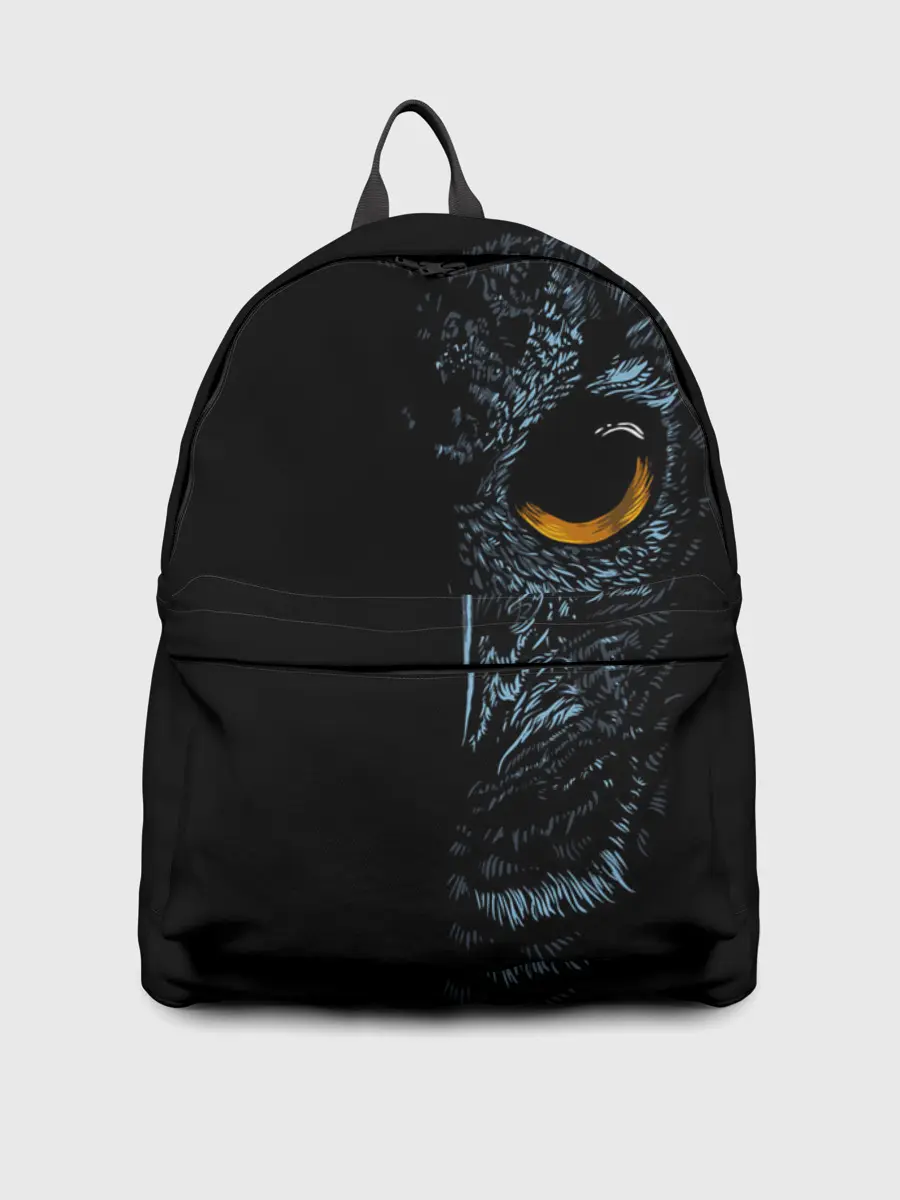Рюкзак джинсовый / Ночная Сова арт