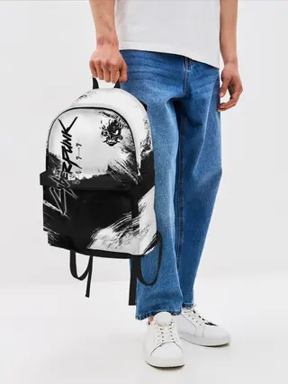 Рюкзак джинсовый / Cyberpunk 2077