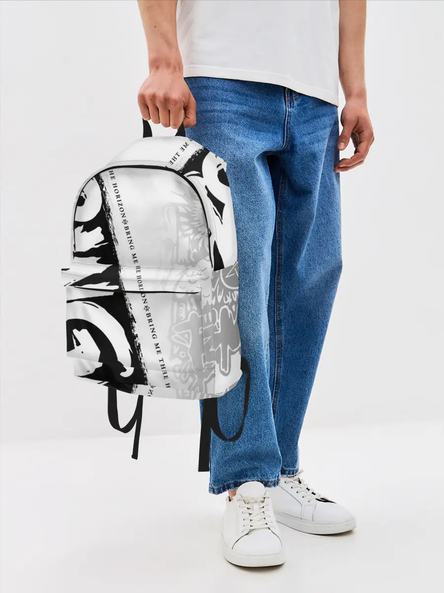 Рюкзак джинсовый / Bring Me the Horizon