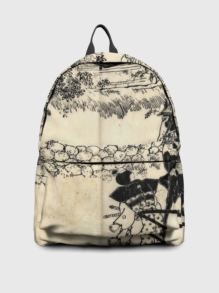 Рюкзак джинсовый / Японская гравюра