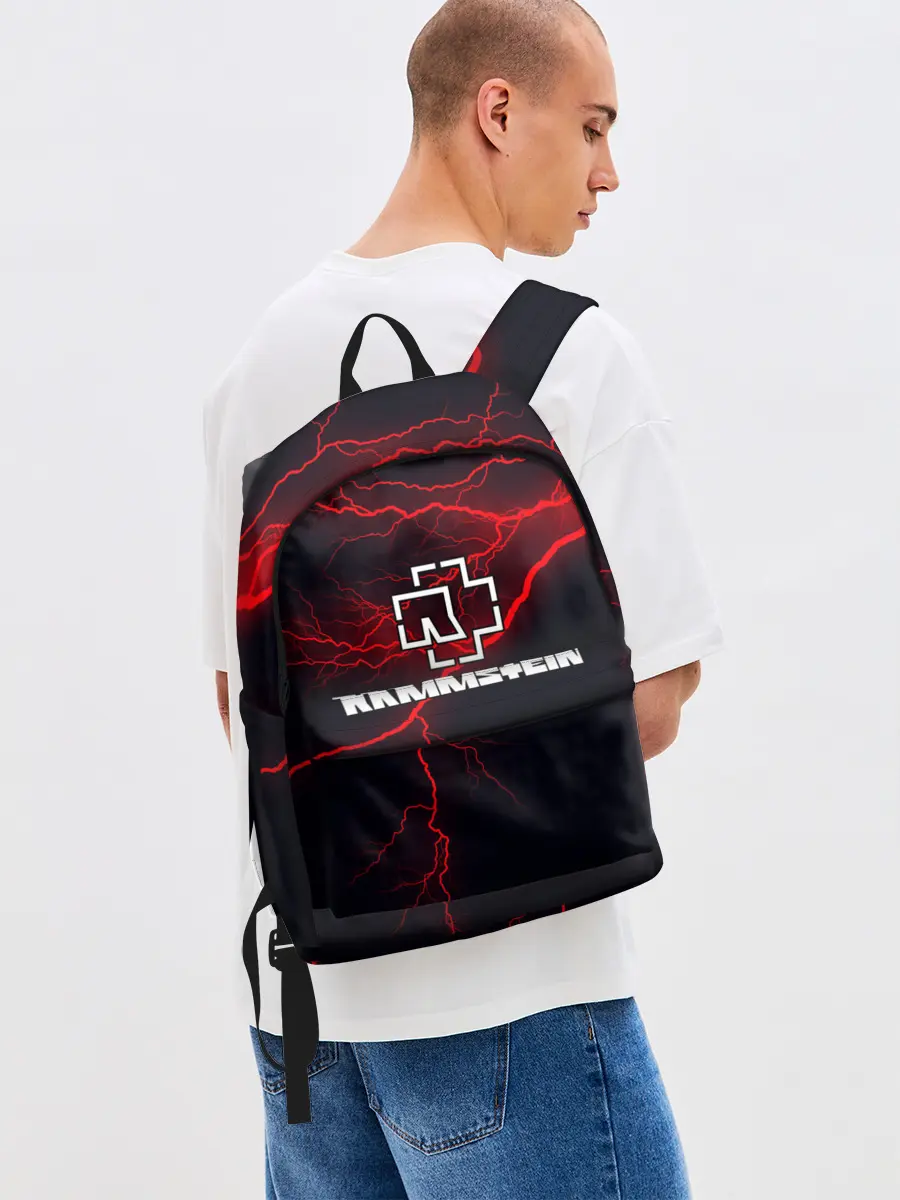 Рюкзак джинсовый / Rammstein.