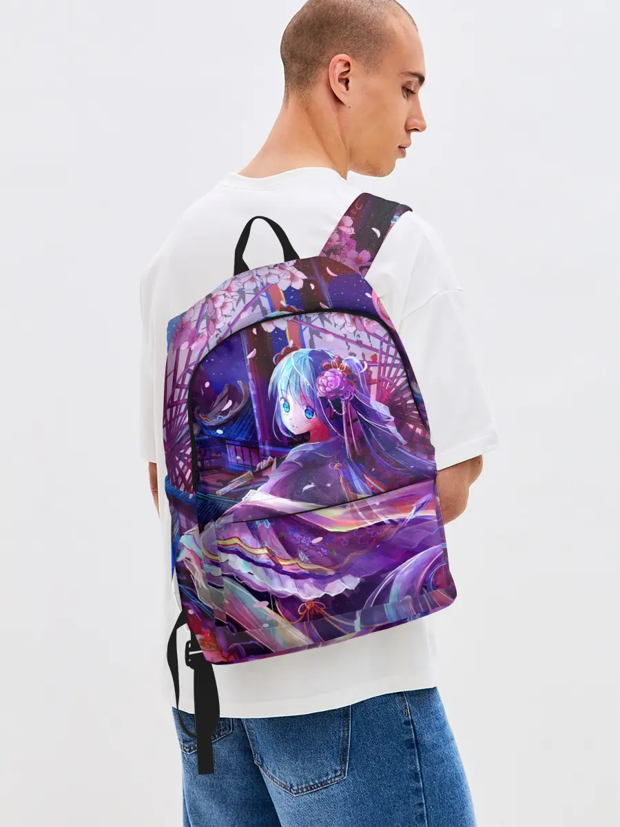 Рюкзак джинсовый / Волшебная Хацуне Мику