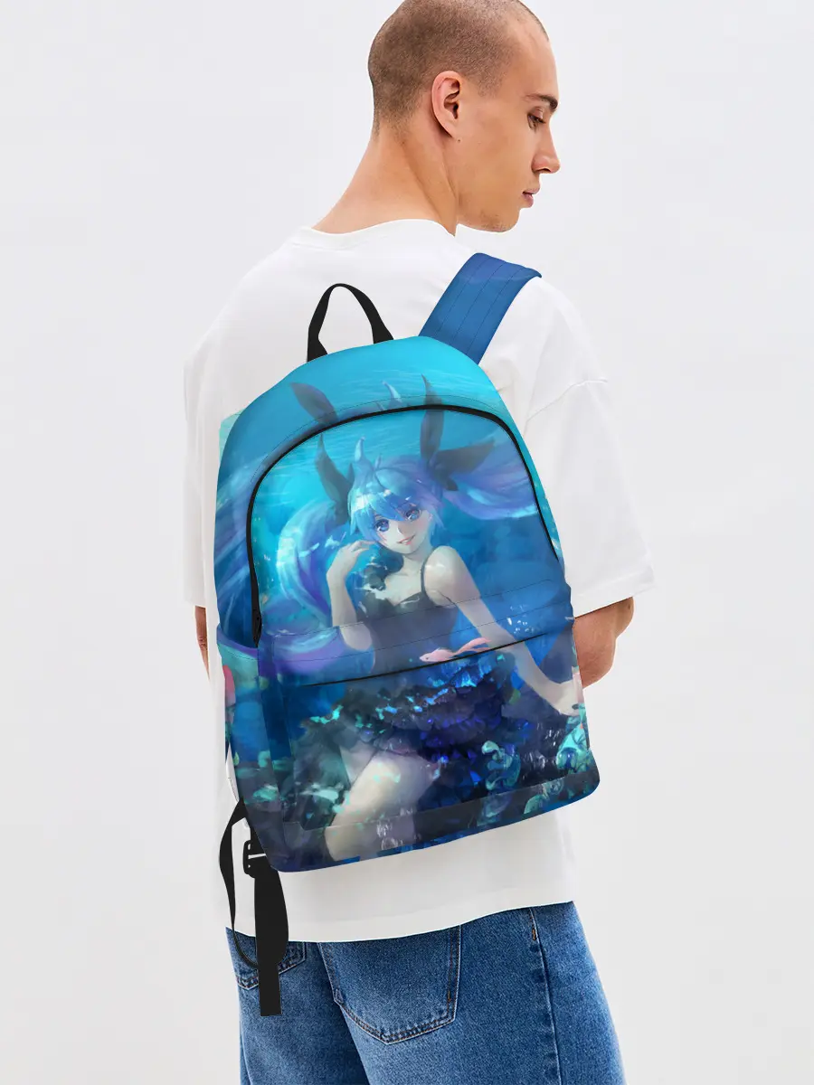 Рюкзак джинсовый / Подводная Хацуне Мику