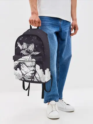 Рюкзак джинсовый / Демогоргон