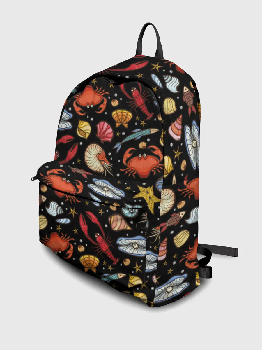 Рюкзак джинсовый / Морские обитатели