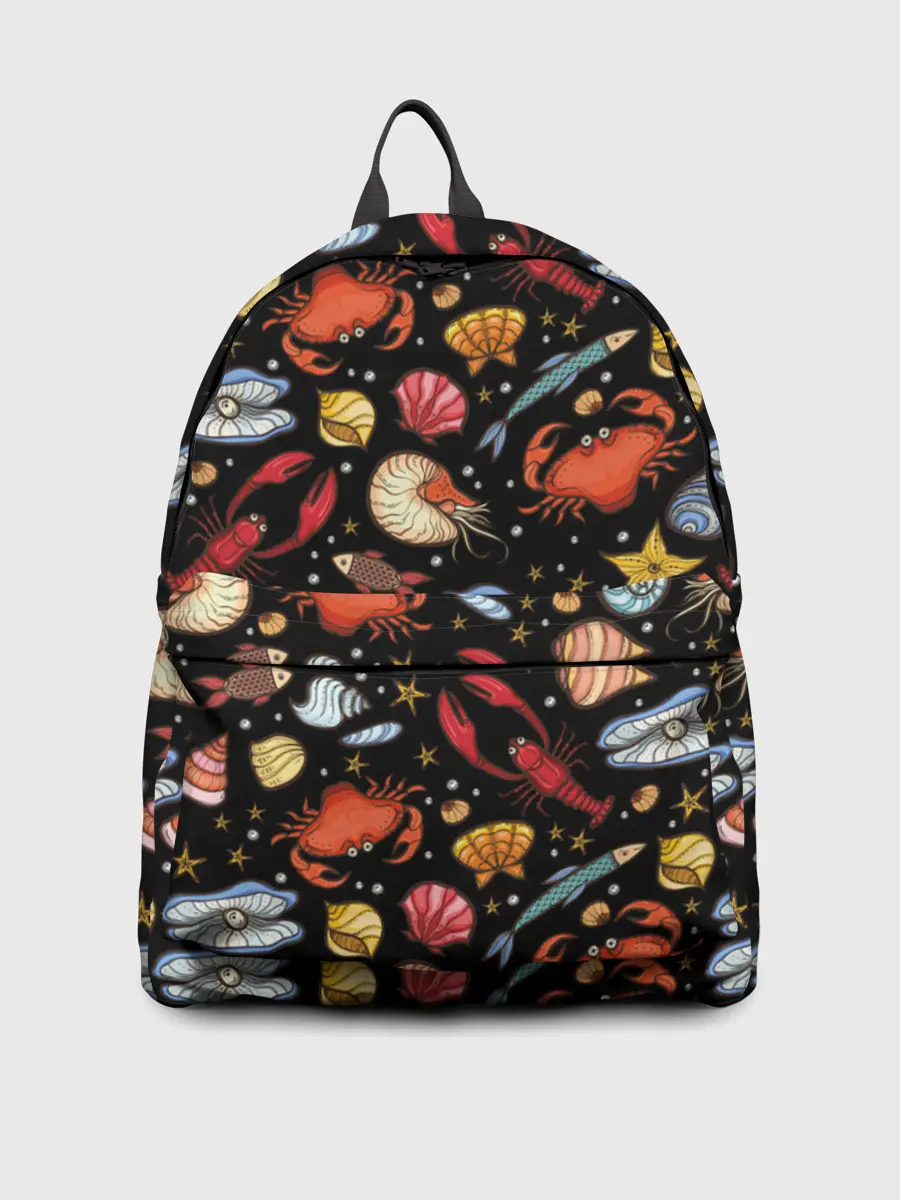 Рюкзак джинсовый / Морские обитатели