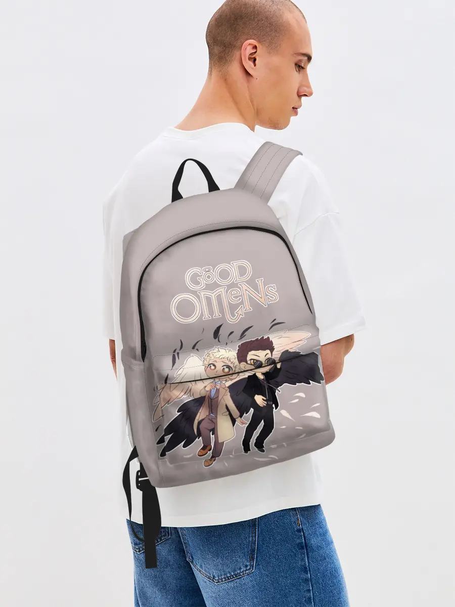 Рюкзак джинсовый / Good Omens