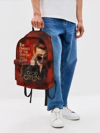 Рюкзак джинсовый / Колесница змия будет пылать