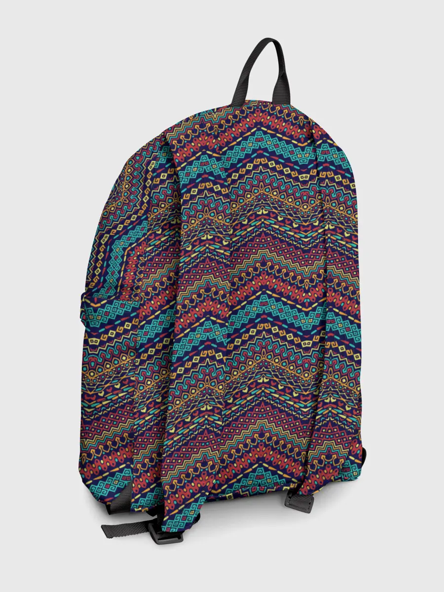 Рюкзак джинсовый / Африканский Орнамент 2