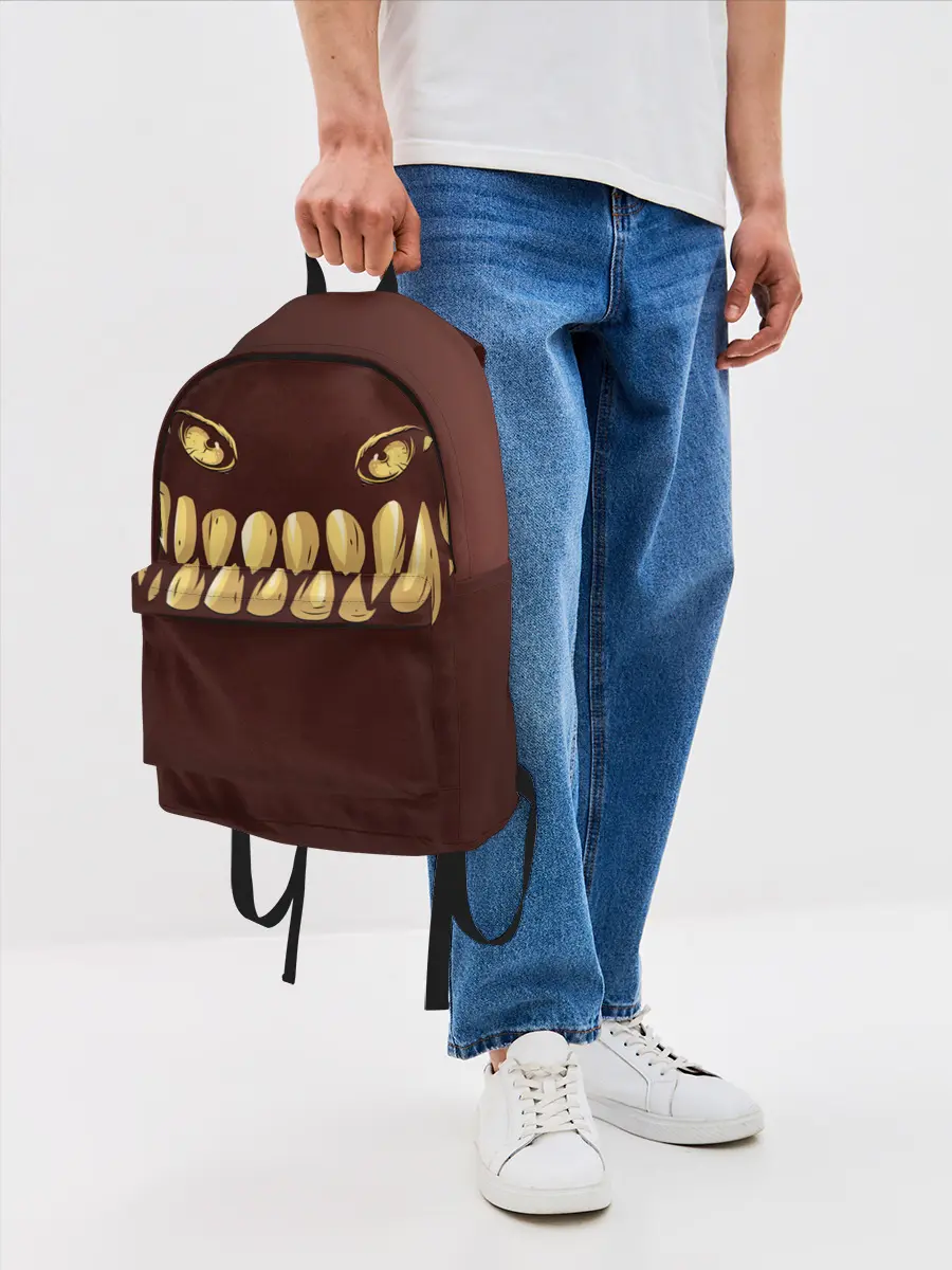 Рюкзак джинсовый / Зубастик