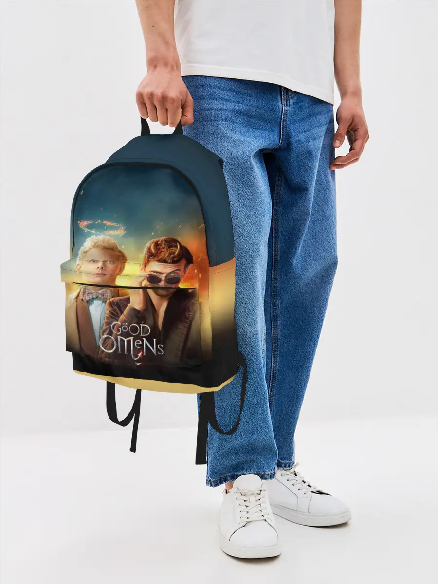 Рюкзак джинсовый / Good Omens