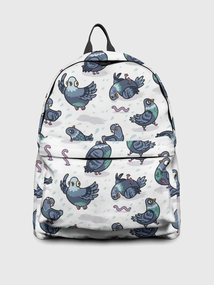 Рюкзак джинсовый / Голуби