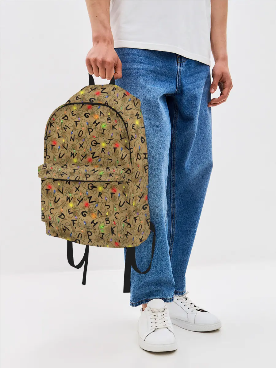 Рюкзак джинсовый / STRANGER THINGS PATTERN