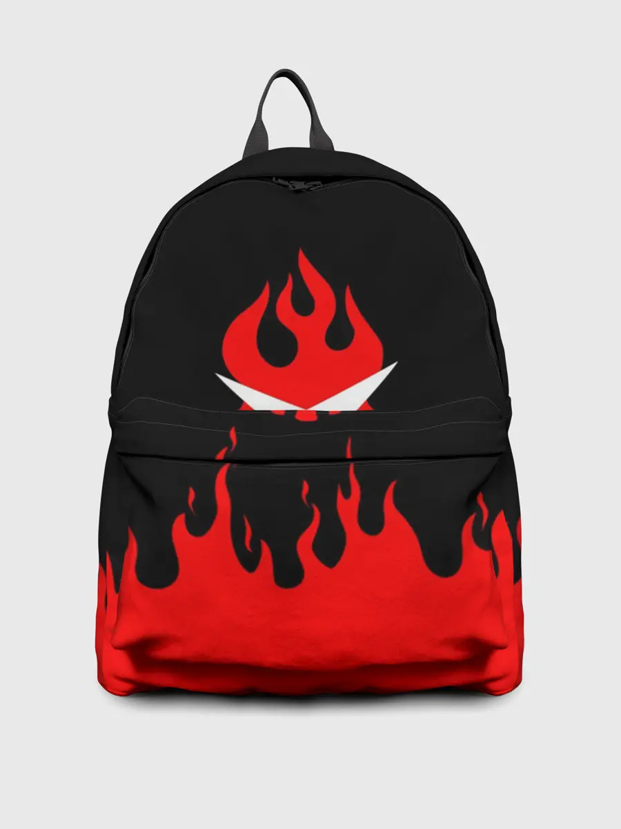 Рюкзак джинсовый / Гуррен Лаганн языки пламени