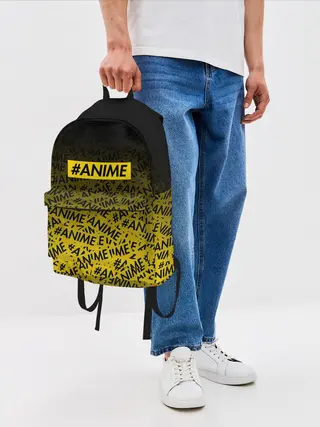 Рюкзак джинсовый / ANIME pattern