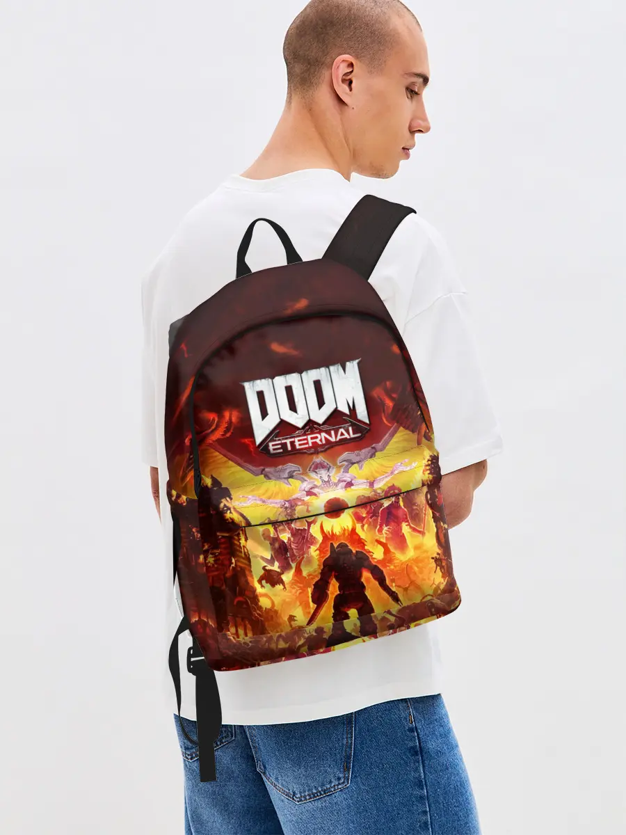 Рюкзак джинсовый / DOOM Eternal
