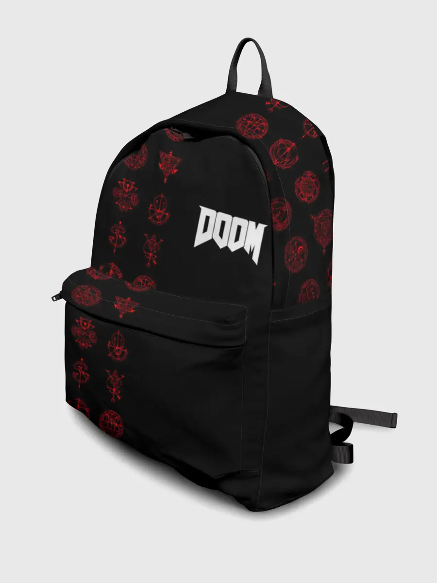 Рюкзак джинсовый / DOOM - Руны