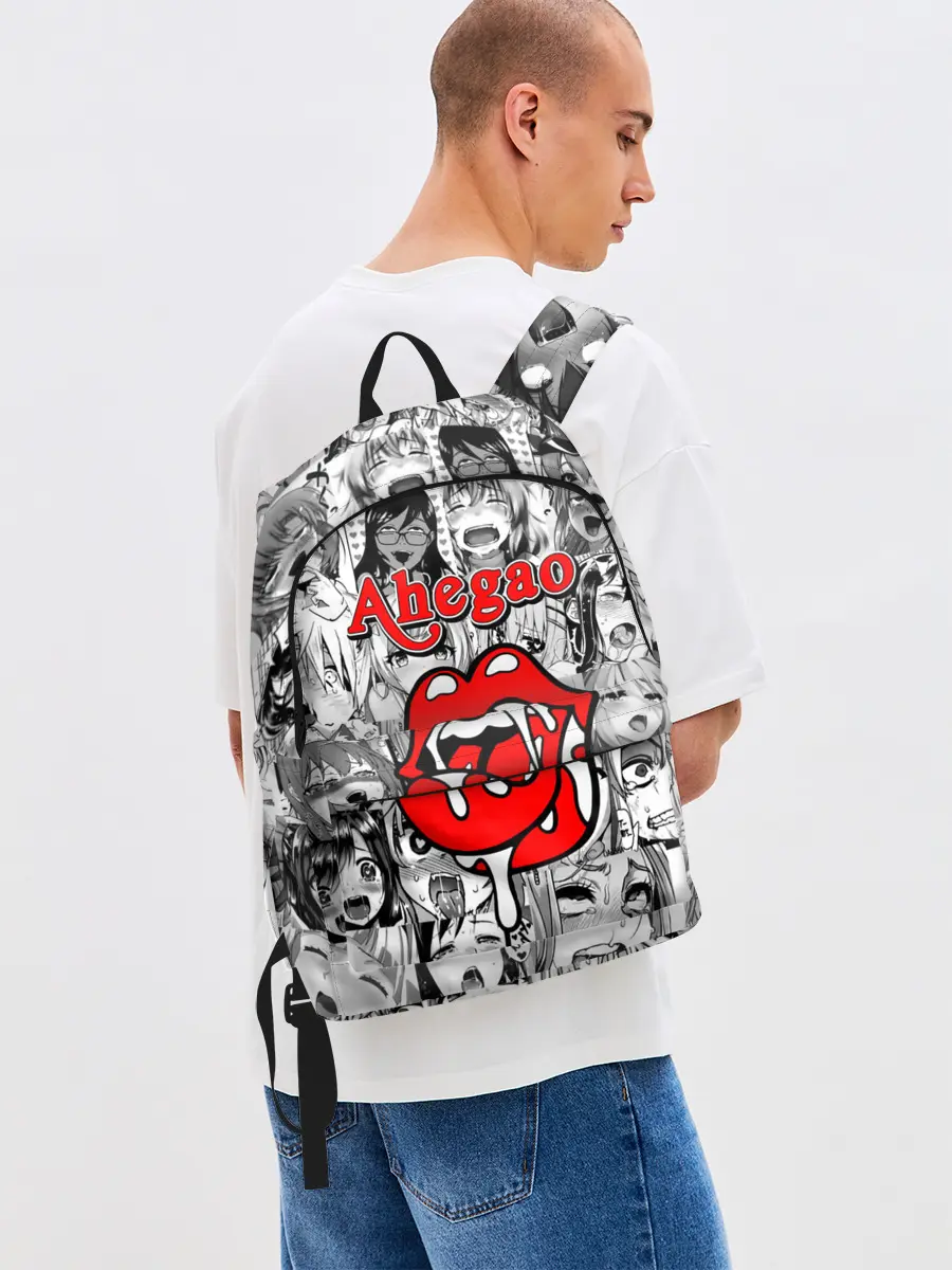 Рюкзак джинсовый / Ahegao