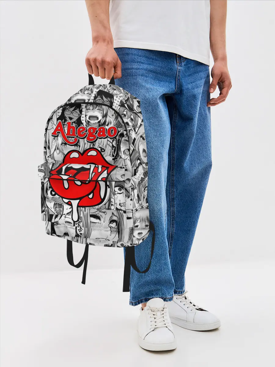Рюкзак джинсовый / Ahegao