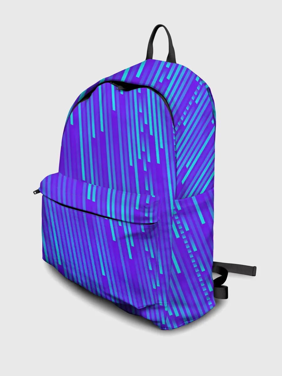 Рюкзак джинсовый / Неоновые Линии
