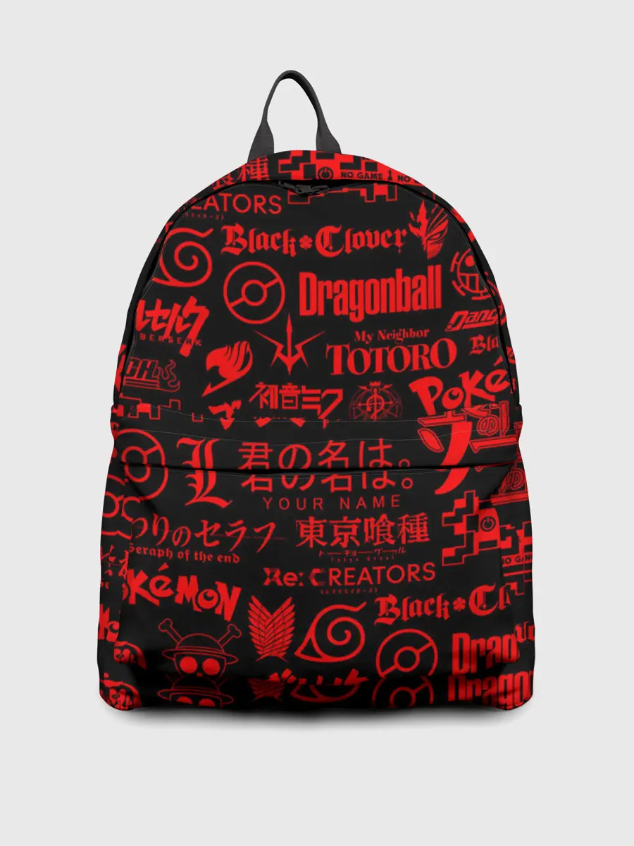 Рюкзак джинсовый / ЛОГОТИПЫ АНИМЕ