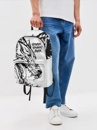 Рюкзак джинсовый / Человек человеку волк