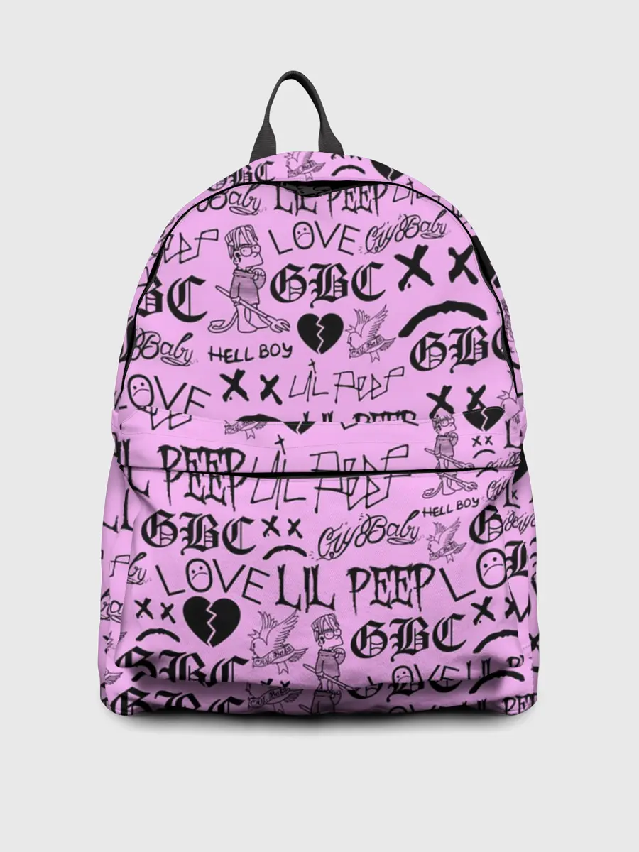 Рюкзак джинсовый / LIL PEEP LOGOBOMBING